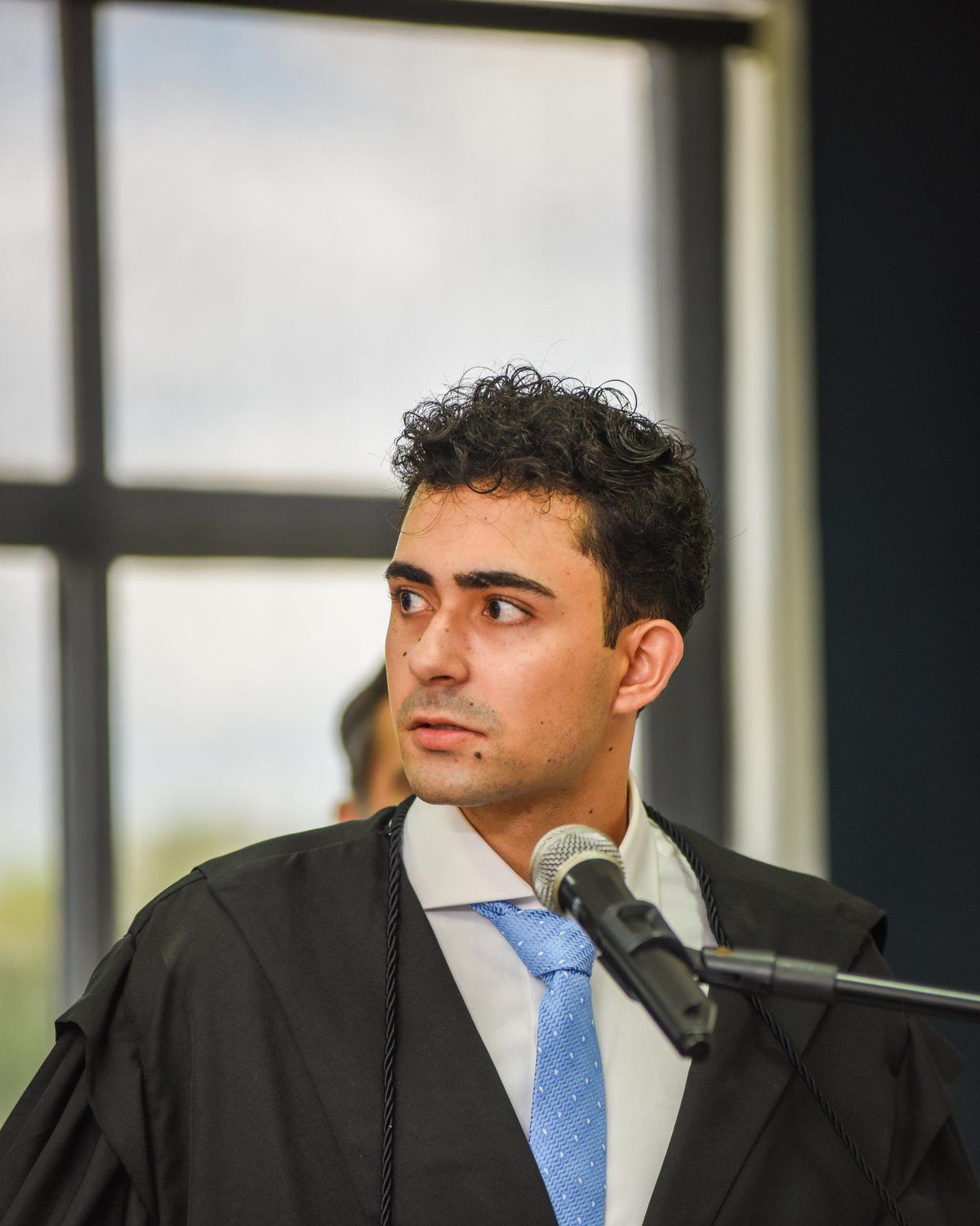 Kaike Pierote, advogado, em um tribunal